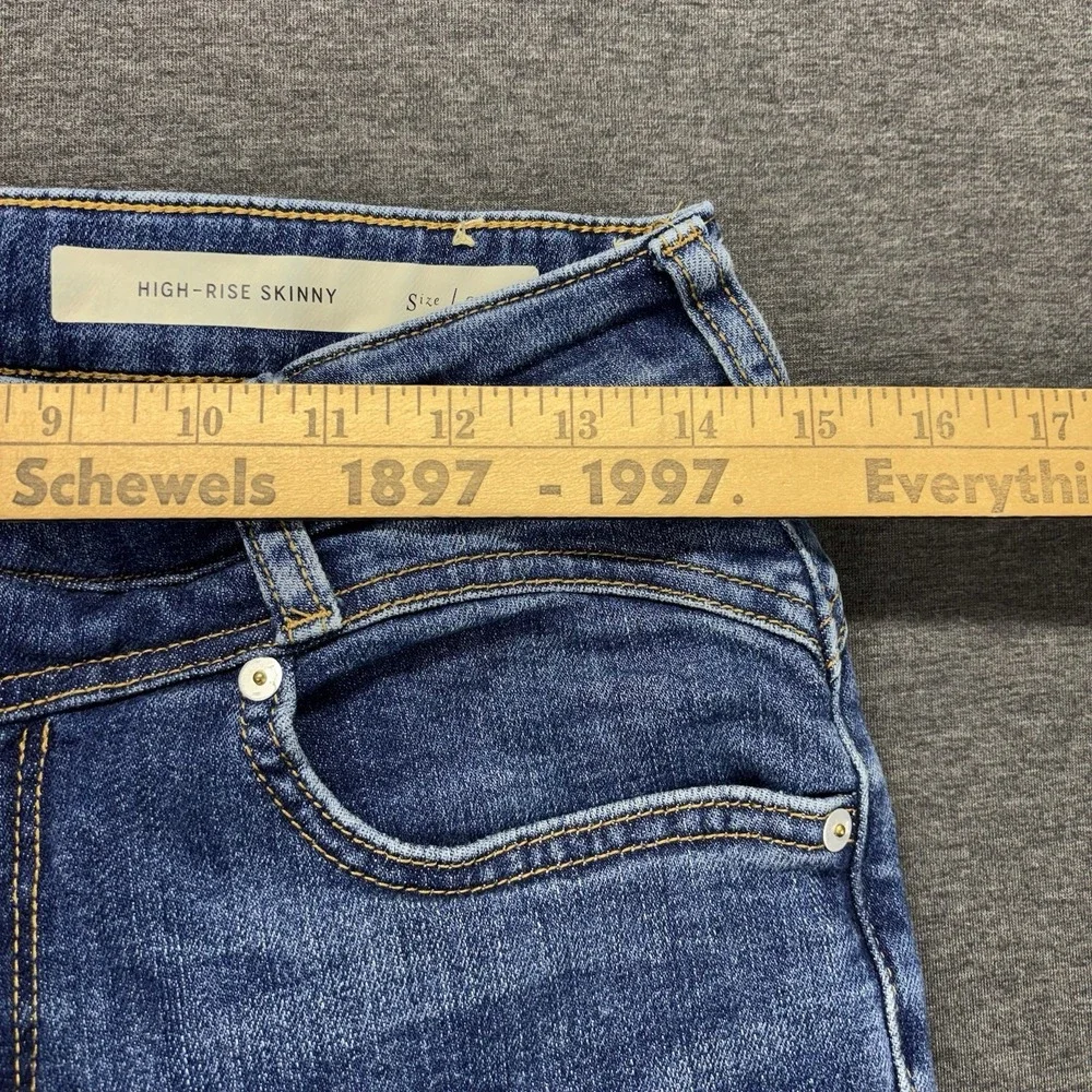 Pilcro‎ and the Letterpress High-Rise Skinny Jeans Womens 29x28 Blue Dark Wash